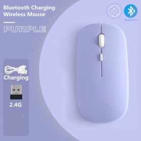 Macaron Mouse Bluetooth Wireless ricaricabile 2.4G Mouse USB per Android Windows Tablet Laptop Notebook PC per IPAD mobile