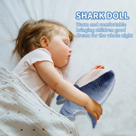 30cm squalo gigante peluche peluche morbido cuscino da lettura animale per regali di natale cuscino bambola regalo per bambini