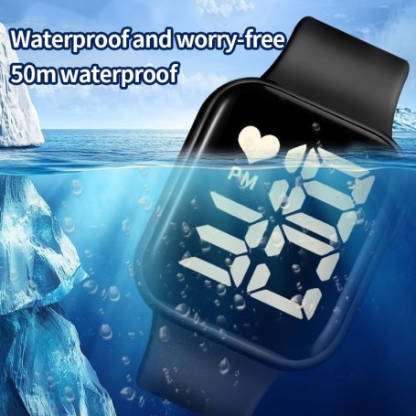 2021 New Smart Watch uomo donna Full Touch Screen Sport Fitness Watch IP67 nuoto impermeabile Rate Square Smartwatch