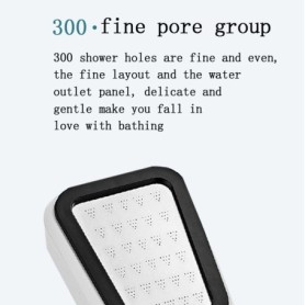EW Household soffione doccia pressurizzato a 300 fori ugello doccia quadrato soffione doccia pressurizzato doccia a risparmio id