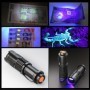 Torcia a LED UV Mini torcia a LED 395nm luce nera lunghezza d&39onda luce viola zoomabile Pet Urine Scorpion rilevatore di igien