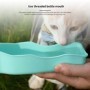 EBES 250ml/500ml bottiglia d&39acqua pieghevole in plastica per cani per cani gatti da viaggio cucciolo ciotola per bere tazza p