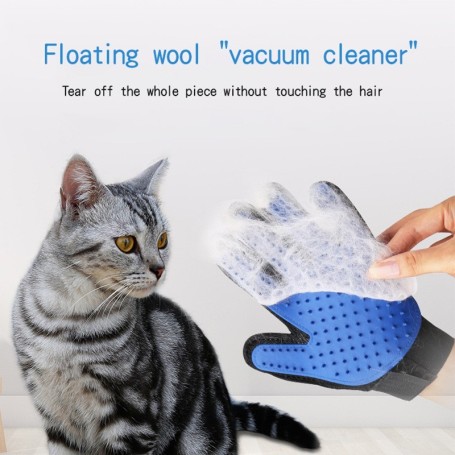 EW guanti per animali domestici in Silicone rimozione peli di cane gatto forniture per gatti pettine spazzola per la depilazione