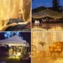 Tenda calda LED String Lights decorazione natalizia telecomando Holiday Wedding Fairy Garland Lights per camera da letto Outdoor