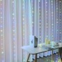 RGB Curtain LED String Lights decorazione natalizia telecomando Holiday Wedding Fairy Garland Lights per camera da letto Outdoor