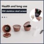 6 pezzi riutilizzabili Capsule di caffè filtro tazza tappi riutilizzabili cucchiaio filtro a spazzola per Nescafe