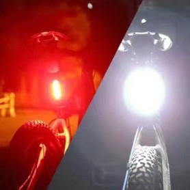Luce freno bici Flash fanale posteriore giro posteriore bicicletta telecomando senza fili tornitura luci di sicurezza Laser per 