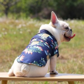 T-shirt per cani di piccola taglia, Stile Beach, sottile traspirante estivo.